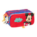 Miniatyrbillede 1 af 4: Tredobbelt bæretaske Mickey Mouse Clubhouse Good day Blå 21,5 x 10 x 8 cm