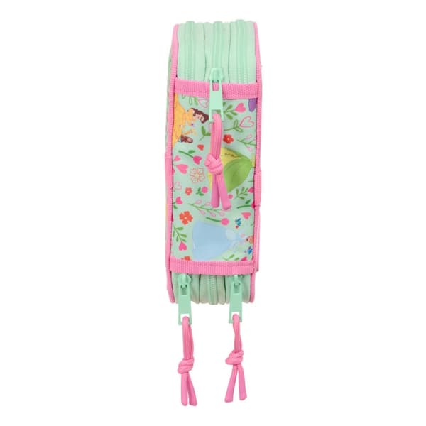 Penalhus med Tilbehør Disney Princess Bloom Pink Akvamarin 12,5 x 19,5 x 5,5 cm 37 Dele