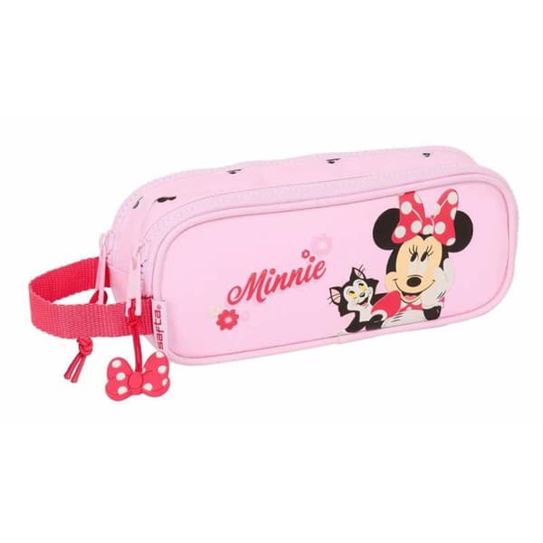 Kaksilokeroinen laukkku Minnie Mouse Naive 21 x 8 x 6 cm