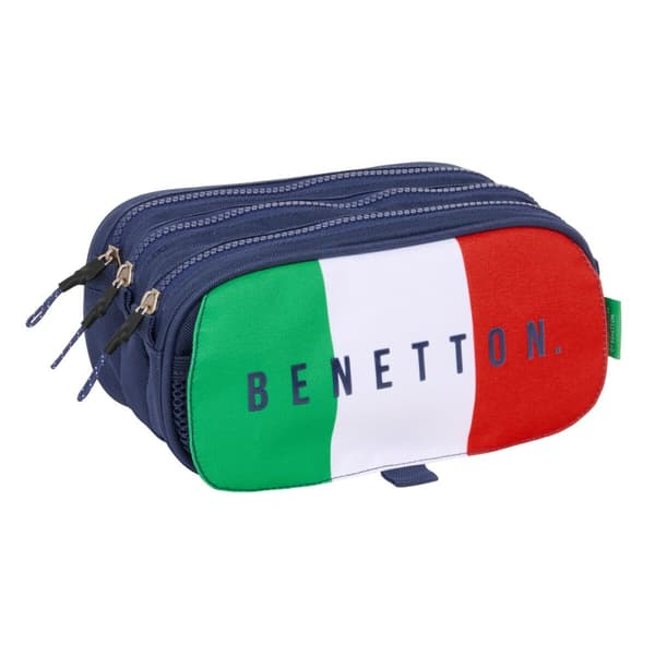 Kolmilokeroinen laukku Benetton Flag Laivastonsininen 21,5 x 10 x 8 cm