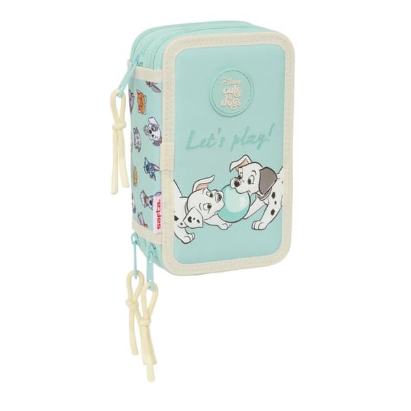 Koululaisen penaali lisätarvikkeilla Disney Sininen 12,5 x 19,5 x 5,5 cm 37 Kappaletta