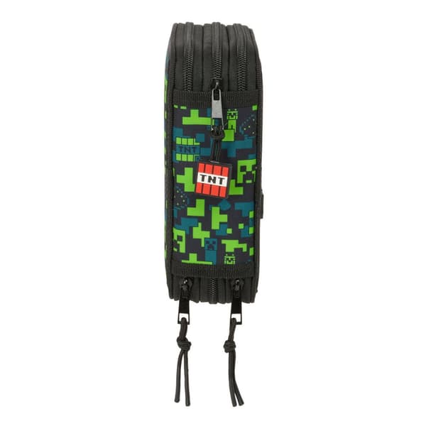 Kolmoiskynäkotelo Minecraft Tnt Monivärinen 12,5 x 19,5 x 5,5 cm 37 Kappaletta