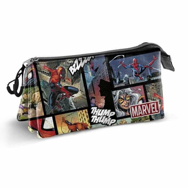 Tredubbel Carry-all Spider-Man 23 x 8 x 11 cm