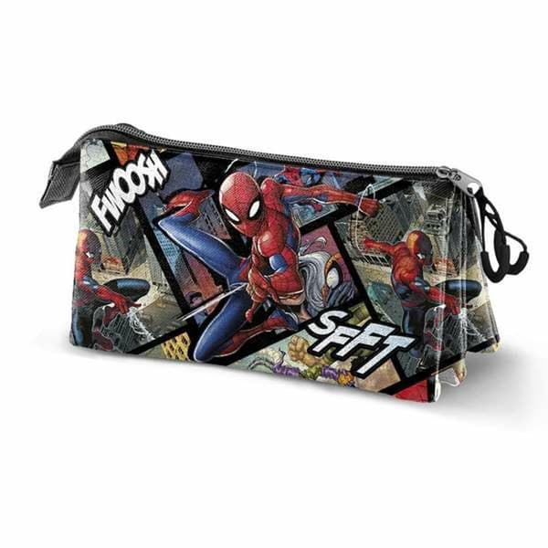 Tredobbelt bæretaske Spider-Man 23 x 8 x 11 cm