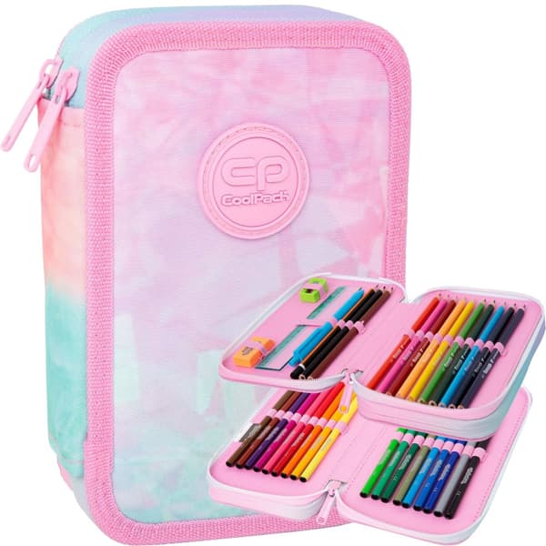 COOLPACK TO-KOMPARATIONS SKOLE PENALETUI MED TIE DYE UDSTYR