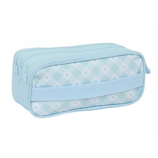 Tredubbel Carry-all Glowlab Kids Ljusblå 21,5 x 10 x 8 cm Svan