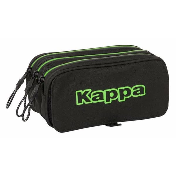 Tredubbel Carry-all Kappa Svart 21,5 x 10 x 8 cm