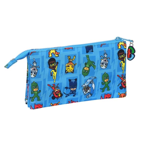 Tredobbelt bæretaske PJ Masks Blå 22 x 12 x 3 cm