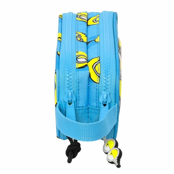 Dobbelt carry-all Minions Minionstastic Blå 21 x 8 x 6 cm