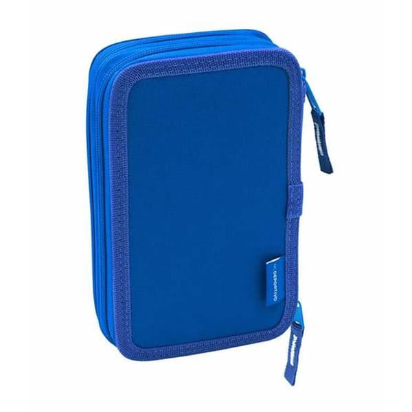 Dobbelt penalhus R. C. Deportivo de La Coruña Blå Hvid 12,5 x 19,5 x 4 cm