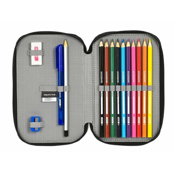 Dobbelt penalhus El Niño Tarifa Sort 12,5 x 19,5 x 4 cm