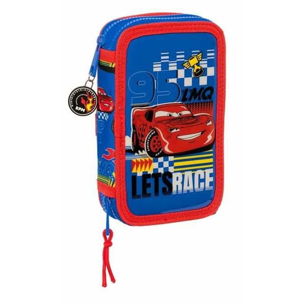 Dobbelt penalhus Cars Race Ready 12,5 x 19,5 x 4 cm