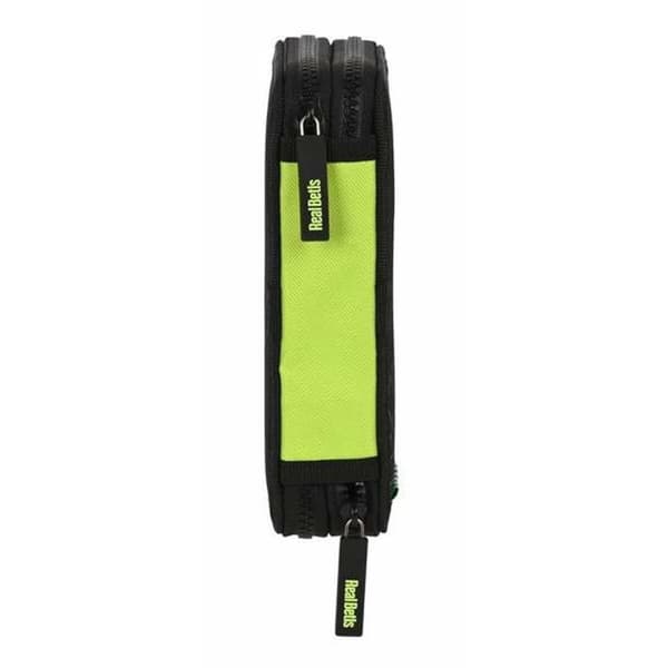 Dobbelt penalhus Real Betis Balompié Sort 12,5 x 19,5 x 4 cm