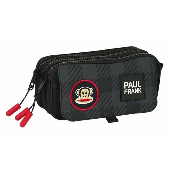 Tredobbelt bæretaske Paul Frank Campers Sort 21,5 x 10 x 8 cm