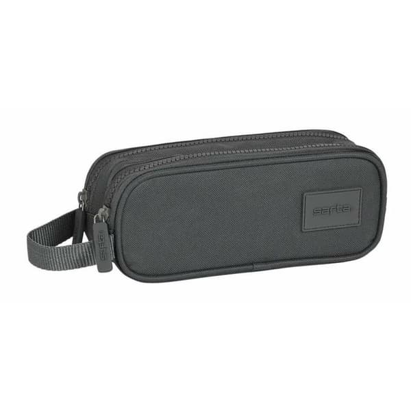 Dobbelt carry-all Safta Basic Grå 21 x 8 x 6 cm