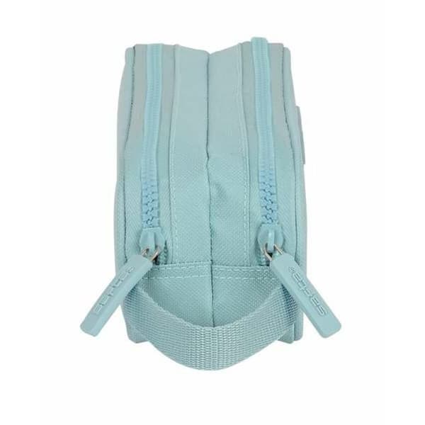 Dobbelt carry-all Safta Basic Blå 21 x 8 x 6 cm