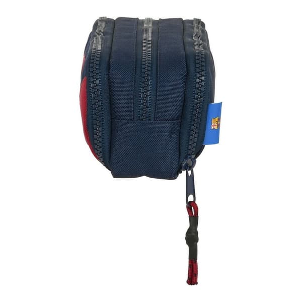 Tredubbel Carry-all F.C. Barcelona Blå Rödbrun 21 x 8 x 8 cm