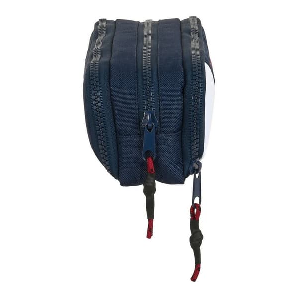 Tredubbel Carry-all F.C. Barcelona Blå Rödbrun 21 x 8 x 8 cm