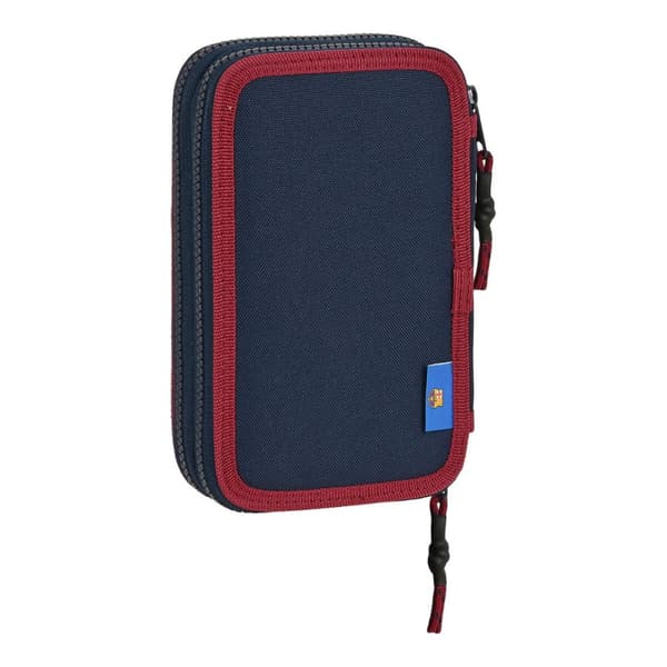 Dubbelt pennfodral F.C. Barcelona Corporativa 12,5 x 19,5 x 4 cm
