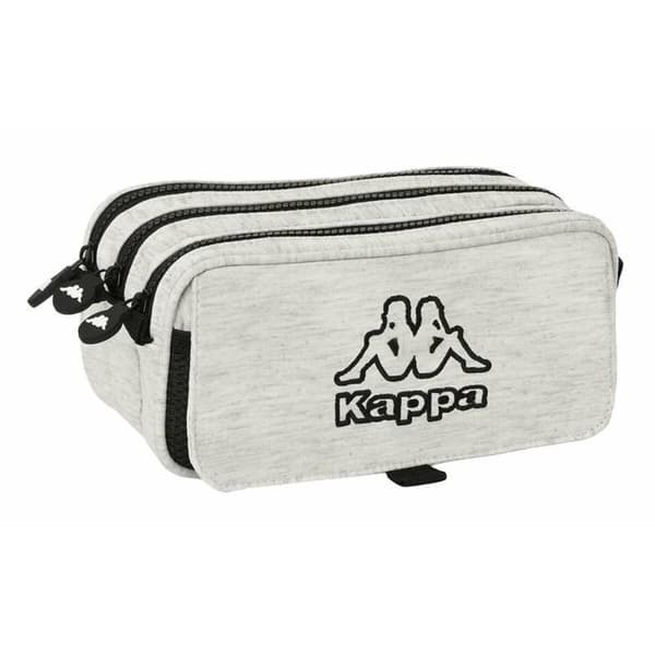 Tredubbel Carry-all Kappa Grå 21,5 x 10 x 8 cm
