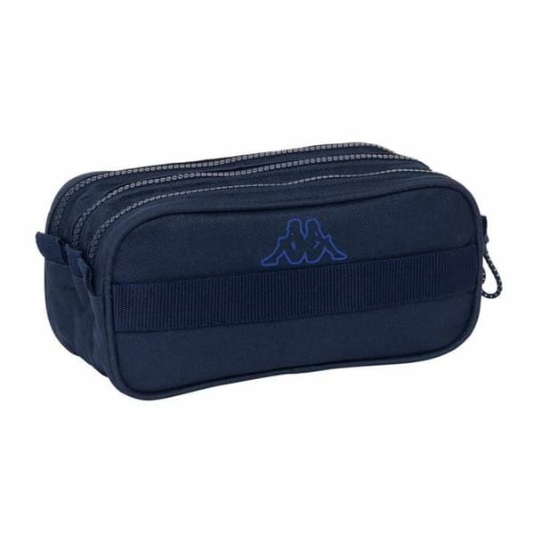 Tredubbel Carry-all Kappa Blue Night Marinblå 21,5 x 10 x 8 cm