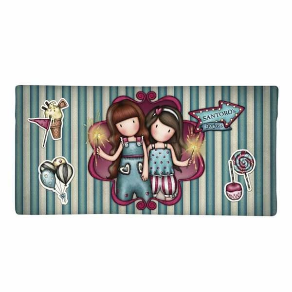 Flerbruksveske Gorjuss Fairground Fireworks Rødbrun 22 x 11 x 1,5 cm Smal