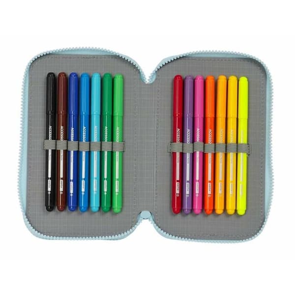 Dobbelt pennal Glow Lab Cisnes 12,5 x 19,5 x 4 cm Svane
