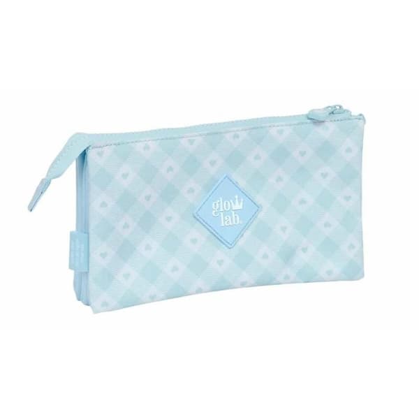 Trippelbag Glowlab Kids Lyse Blå 22 x 12 x 3 cm Svane