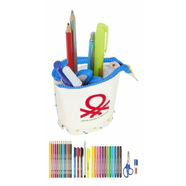 Pussukka Benetton Topitos Valkoinen Luonnollinen 19 x 6 cm