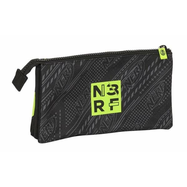 Kolmilokeroinen laukku Nerf Get Ready Musta 22 x 12 x 3 cm