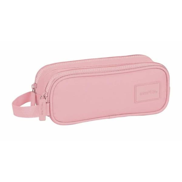 Kaksilokeroinen laukkku Safta Rosa Pinkki 21 x 8 x 6 cm