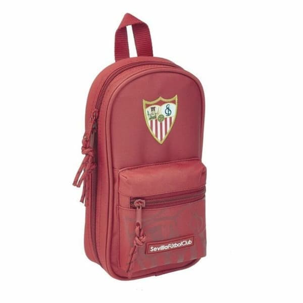 Penalhus rygsæk Sevilla Fútbol Club Rød 12 x 23 x 5 cm 33 Dele