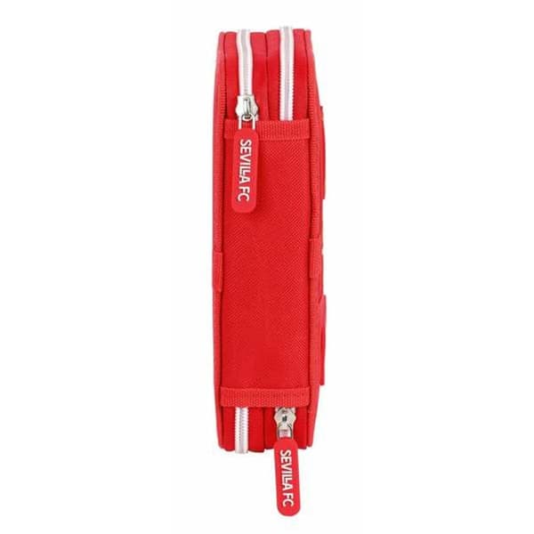 Dobbelt penalhus Sevilla Fútbol Club Rød 12,5 x 19,5 x 4 cm