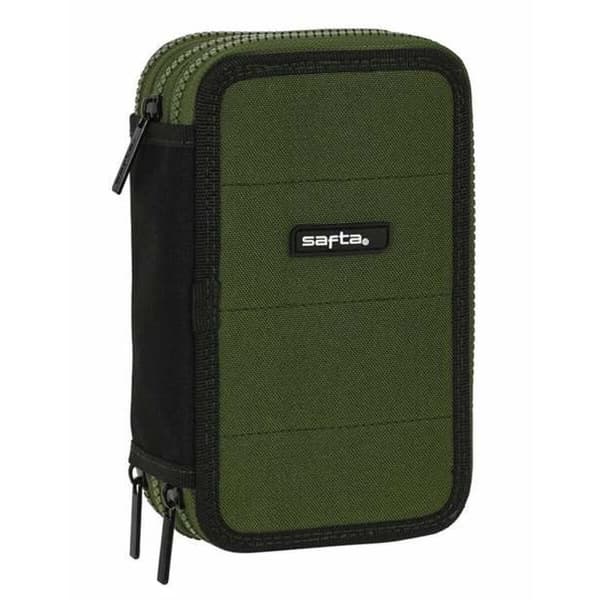 Tredobbelt Penalhus Safta Dark Forest 12,5 x 19,5 x 5,5 cm