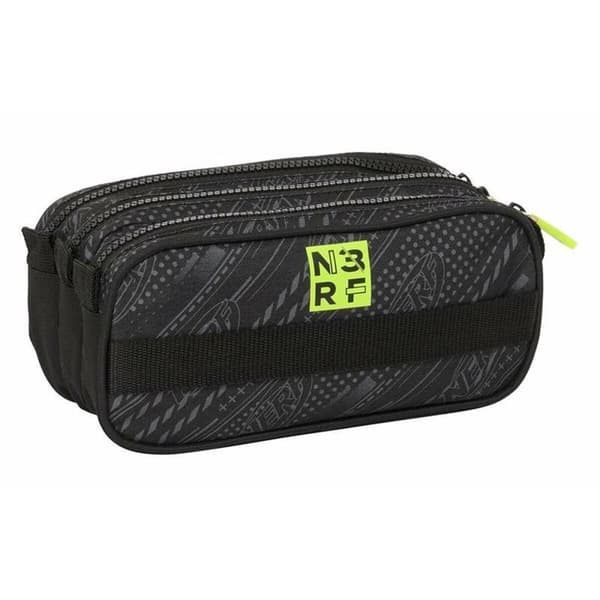 Tredobbelt bæretaske Nerf Get Ready Sort 21,5 x 10 x 8 cm