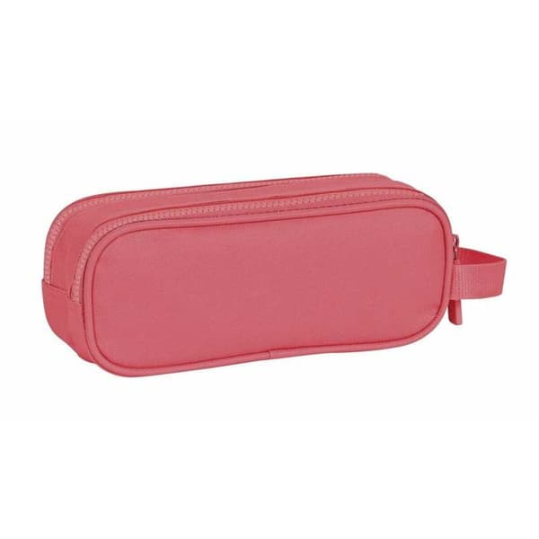 Dobbelt carry-all Safta Basic Rødbrun 21 x 8 x 6 cm