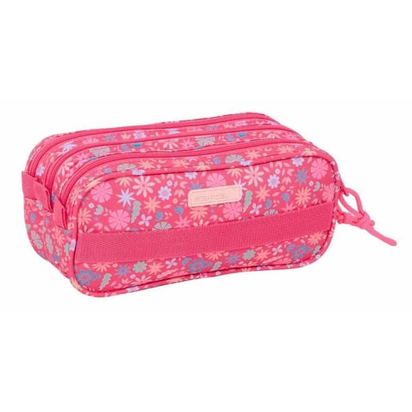 Tredubbel Carry-all Safta Rosa 21,5 x 10 x 8 cm
