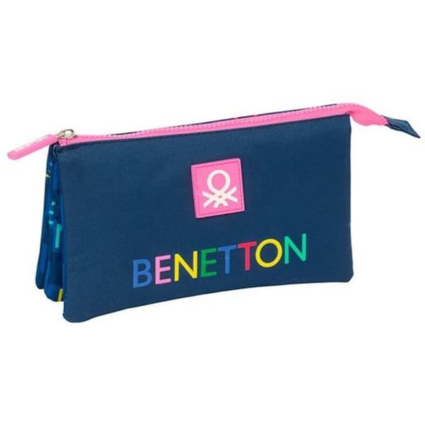 Kolmilokeroinen laukku Benetton Damero 22 x 12 x 3 cm