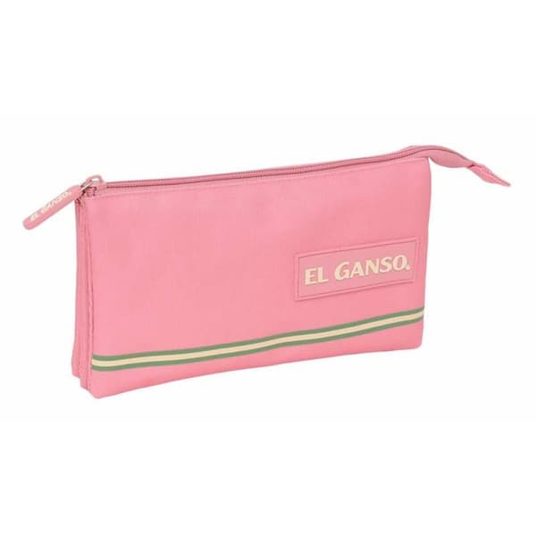 Tredobbelt bæretaske El Ganso Basics Pink 22 x 12 x 3 cm