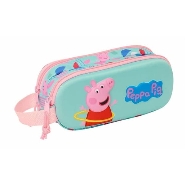 Dobbelt carry-all Peppa Pig 21 x 8 x 6 cm