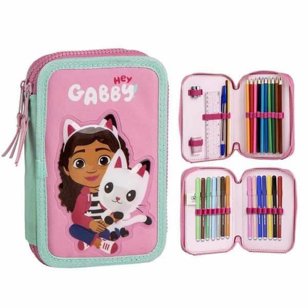 Penalhus Gabby's Dollhouse Pink 12,5 x 19,5 x 4,5 cm