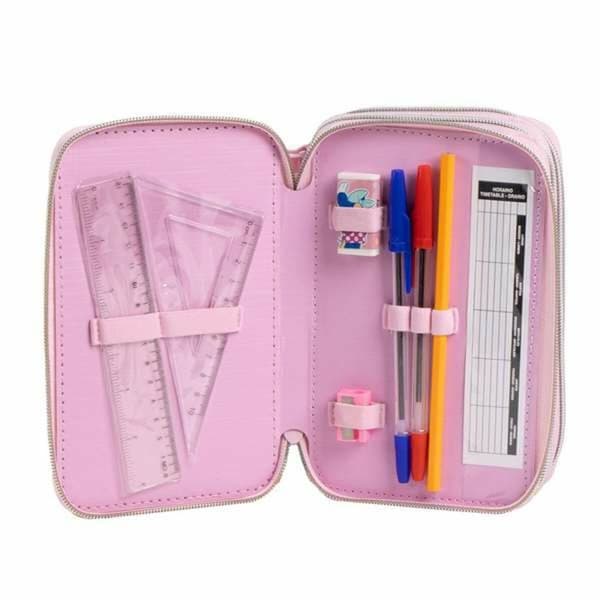 Penalhus Minnie Mouse Pink 12,5 x 6,5 x 19,5 cm