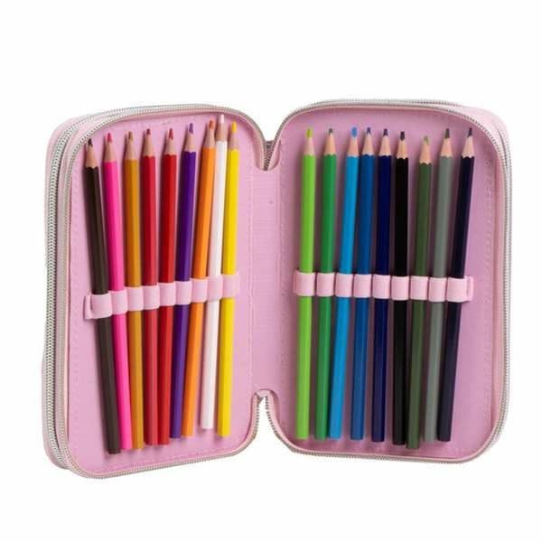Pennal Minnie Mouse Rosa 12,5 x 6,5 x 19,5 cm