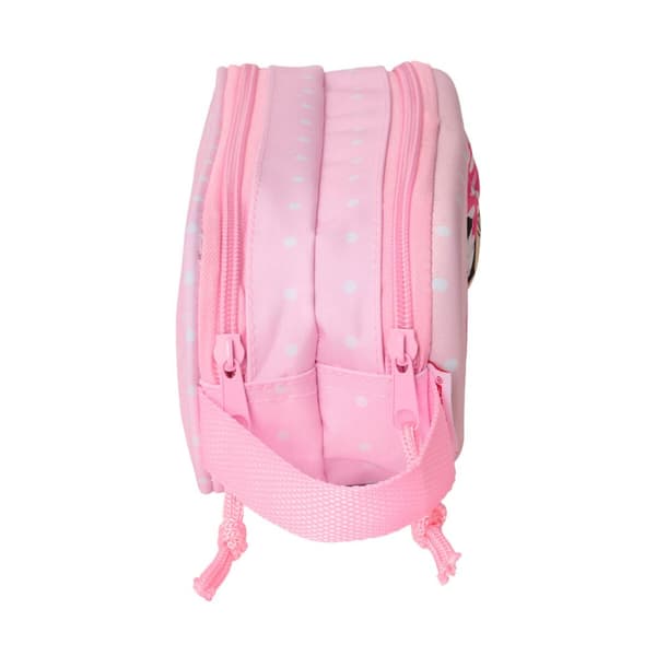 Dobbelt carry-all Minnie Mouse Pink 21 x 8 x 6 cm 3D