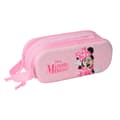 Miniatyrbillede 1 af 3: Dobbelt carry-all Minnie Mouse Pink 21 x 8 x 6 cm 3D