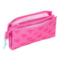 Miniatyrbillede 3 af 3: Tredobbelt bæretaske Barbie Corazones Pink 22 x 12 x 3 cm