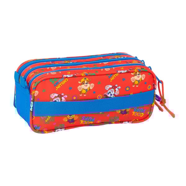 Tredobbelt bæretaske The Paw Patrol Cool Blå Rød 21,5 x 10 x 8 cm