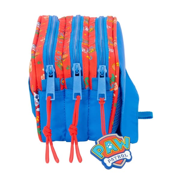 Tredobbelt bæretaske The Paw Patrol Cool Blå Rød 21,5 x 10 x 8 cm