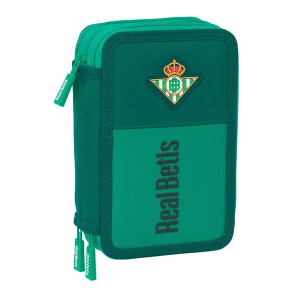 Trippel pennfodral Real Betis Balompié Aquamarine 12,5 x 19,5 x 5,5 cm 37 Delar