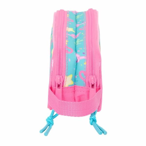 Dobbelt carry-all Gabby's Dollhouse Confetti Pink Turkisblå 21 x 8 x 6 cm
